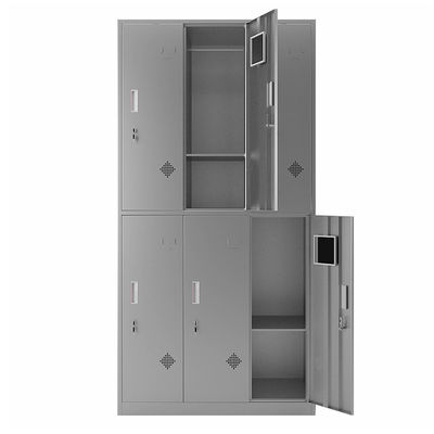 कमरे बदलने के लिए 6 दरवाजे Lockable कपड़े भंडारण स्टेनलेस स्टील कैबिनेट