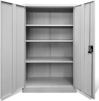 2 दरवाजे Recessed संभाल बहुउद्देशीय स्टील भंडारण अलमारी