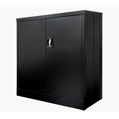 2 दरवाजे Foldable धातु भंडारण शेल्फ केबल के साथ Recessed संभालती है